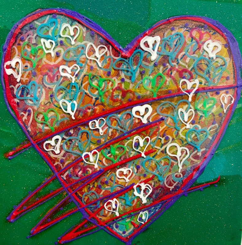 Green Heart by artist Lacy Husmann